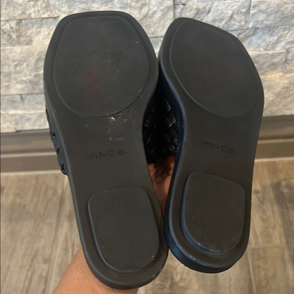 Vince Black Rumi Slide Sandals size 8M/38 - Picture 7 of 11